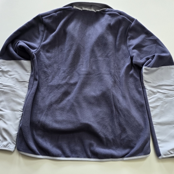 Disney Minnie Therma-fit Nike Blue-gray & Light Gray Half-Zip Fleece Pullover - Picture 7 of 8